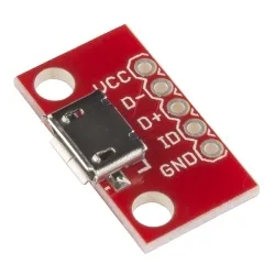 USB breakout board with VCC and GND pins